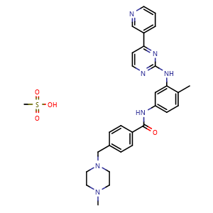 Chemical structure of Gleevac , CAS 220127-57-1, AChemBlock T100257