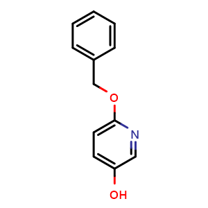 Chemical structure of 6-(Benzyloxy)pyridin-3-ol , CAS 725256-57-5, AChemBlock T100276