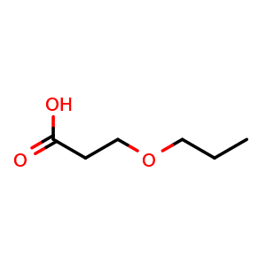 Chemical structure of 3-Propoxy-propanoic acid , CAS 19758-29-3, AChemBlock T100351