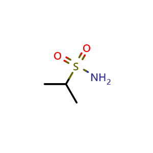 Chemical structure of Propane-2-sulfonamide , CAS 81363-76-0, AChemBlock T100356