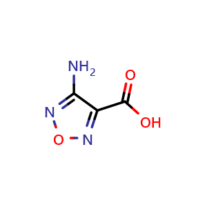Chemical structure of 4-Amino-1,2,5-oxadiazole-3-carboxylic acid , CAS 78350-50-2, AChemBlock T100377