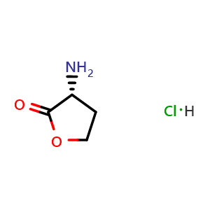 Chemical structure of D-Homoserine Lactone hydrochloride , CAS 104347-13-9, AChemBlock T100410