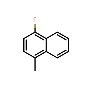 Chemical structure of 1-Fluoro-4-methylnaphthalene , CAS 315-50-4, AChemBlock T100418