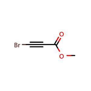 Chemical structure of methyl 3-bromopropiolate , CAS 23680-40-2, AChemBlock T100425