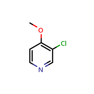 Chemical structure of 3-chloro-4-methoxy-pyridine , CAS 89379-79-3, AChemBlock T100429