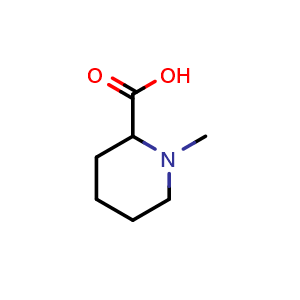Chemical structure of 1-methylpiperidine-2-carboxylic acid , CAS 7730-87-2, AChemBlock T100440