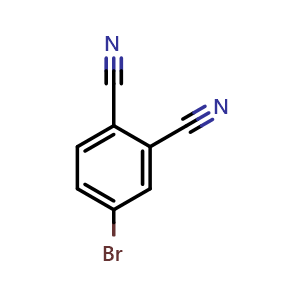 Chemical structure of 4-Bromophthalonitrile , CAS 70484-01-4, AChemBlock T100444