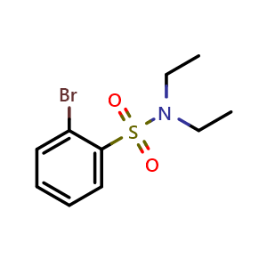 Chemical structure of 2-Bromo-N,N-diethylbenzenesulfonamide , CAS 65000-12-6, AChemBlock T100448