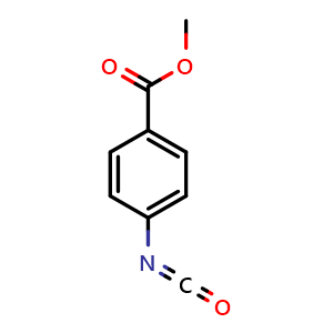 Chemical structure of Methyl 4-isocyanatobenzoate , CAS 23138-53-6, AChemBlock T100478