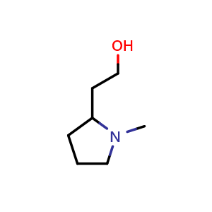Chemical structure of 1-Methyl-2-pyrrolidineethanol , CAS 67004-64-2, AChemBlock T100545