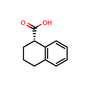 Chemical structure of (S)-1,2,3,4-tetrahedro-naphthoic acid , CAS 85977-52-2, AChemBlock T100558