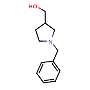 Chemical structure of (1-benzylpyrrolidin-3-yl)methanol , CAS 5731-17-9, AChemBlock T100567