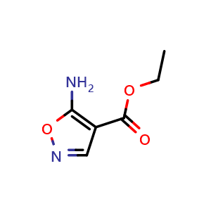 Chemical structure of Ethyl 5-aminoisoxazole-4-carboxylate , CAS 34859-64-8, AChemBlock T100571