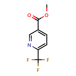 Chemical structure of methyl 6-(trifluoromethyl)pyridine-3-carboxylate , CAS 221313-10-6, AChemBlock T100574