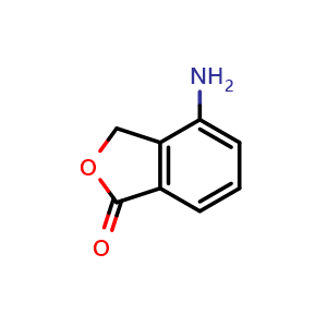 Chemical structure of 4-Amino-3H-isobenzofuran-1-one , CAS 59434-19-4, AChemBlock T100623