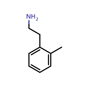 Chemical structure of 2-Methyl-benzeneethanamine , CAS 55755-16-3, AChemBlock T100627