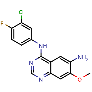 7-Methoxy-N4-(3-chloro-4-fluorophenyl)-4,6-quinazolinediamine