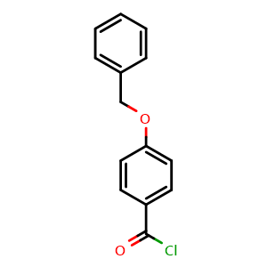 Chemical structure of 4-phenylmethoxybenzoyl chloride , CAS 1486-50-6, AChemBlock T100664