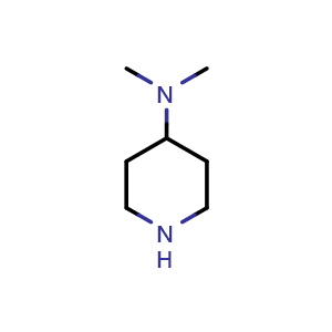Chemical structure of N,N-dimethylpiperidin-4-amine , CAS 50533-97-6, AChemBlock T100695