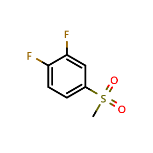Chemical structure of 1,2-Difluoro-4-(methylsulfonyl)benzene , CAS 424792-57-4, AChemBlock T100703