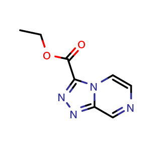 Chemical structure of ethyl [1,2,4]triazolo[4,3-a]pyrazine-3-carboxylate , CAS 723286-67-7, AChemBlock T100758