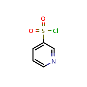 Chemical structure of pyridine-3-sulfonyl chloride , CAS 16133-25-8, AChemBlock T100851