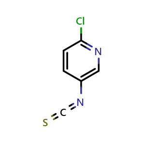 Chemical structure of 2-chloro-5-isothiocyanatopyridine , CAS 323588-81-4, AChemBlock T100893