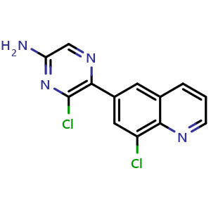 6-chloro-5-(8-chloroquinolin-6-yl)pyrazin-2-amine