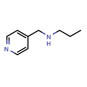 Chemical structure of propyl[(pyridin-4-yl)methyl]amine , CAS 70065-81-5, AChemBlock T100928