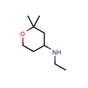 N-ethyl-2,2-dimethyloxan-4-amine
