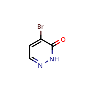 Chemical structure of 4-bromopyridazin-3(2H)-one , CAS 22626-56-8, AChemBlock T100986