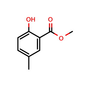 Chemical structure of 2-Hydroxy-5-methylbenzoic acid methyl ester , CAS 22717-57-3, AChemBlock T101070
