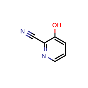 Chemical structure of 3-hydroxypyridine-2-carbonitrile , CAS 932-35-4, AChemBlock T101079