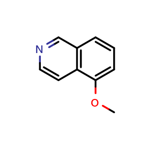Chemical structure of 5-Methoxyisoquinoline , CAS 90806-58-9, AChemBlock T101082