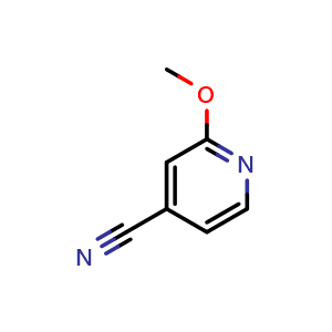 Chemical structure of 2-methoxypyridine-4-carbonitrile , CAS 72716-86-0, AChemBlock T101092