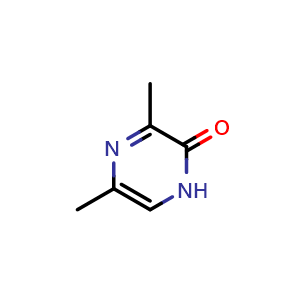 Chemical structure of 3,5-Dimethylpyrazin-2(1H)-one , CAS 60187-00-0, AChemBlock T101106