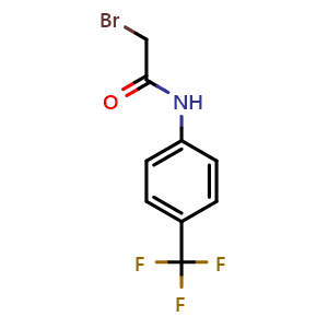 Chemical structure of 2-Bromo-4'-(trifluoromethyl)acetanilide , CAS 3823-19-6, AChemBlock T101126