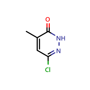 Chemical structure of 6-Chloro-4-methylpyridazin-3(2H)-one , CAS 1834-27-1, AChemBlock T101161