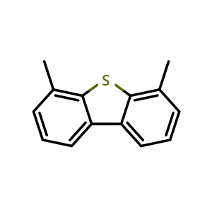 Chemical structure of 4,6-Dimethyldibenzothiophene , CAS 1207-12-1, AChemBlock T101178