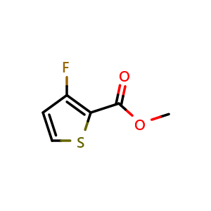Chemical structure of Methyl 3-fluoro-2-thiophenecarboxylate , CAS 100421-52-1, AChemBlock T101193