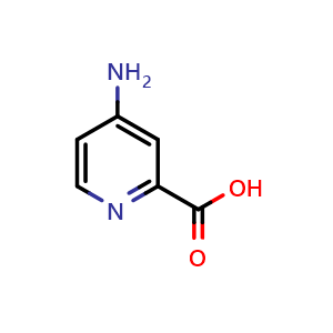 Chemical structure of 4-aminopyridine-2-carboxylic acid , CAS 100047-36-7, AChemBlock T101194