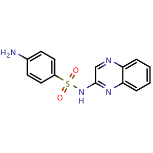 Chemical structure of Sulfaquinoxaline , CAS 59-40-5, AChemBlock T101208