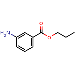 Chemical structure of 3-Amino-benzoic acid propyl ester , CAS 35007-02-4, AChemBlock T101236