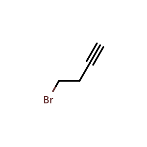 Chemical structure of 4-bromobut-1-yne , CAS 38771-21-0, AChemBlock T101258