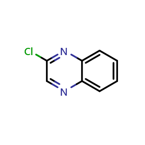 Chemical structure of 2-chloroquinoxaline , CAS 1448-87-9, AChemBlock T101265
