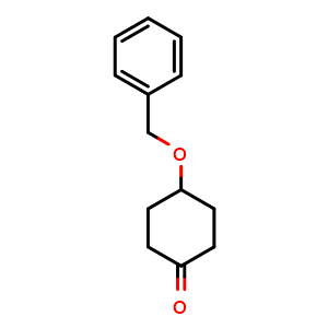 Chemical structure of 4-(Benzyloxy)cyclohexanone , CAS 2987-06-6, AChemBlock T101270