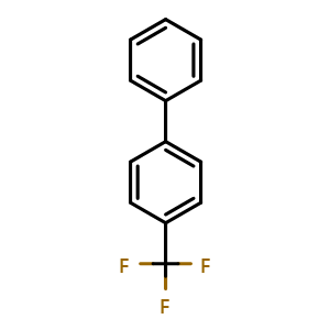 Chemical structure of 4-(Trifluoromethyl)-1,1'-biphenyl , CAS 398-36-7, AChemBlock T101298