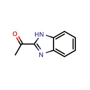 Chemical structure of 2-Acetylbenzimidazole , CAS 939-70-8, AChemBlock T101304