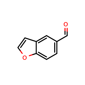 Chemical structure of 5-Benzofurancarboxaldehyde , CAS 10035-16-2, AChemBlock T101394