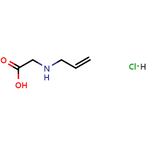 Chemical structure of D-Allylglycine hydrochloride , CAS 108412-04-0, AChemBlock T101423